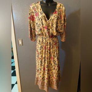 Eyeshadow Button Front Wide Leg Floral Romper